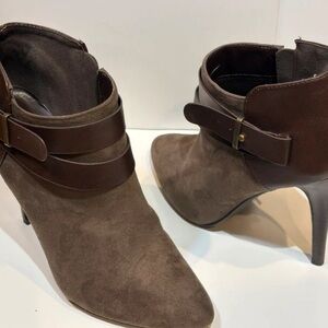 Call It Spring Brown Suede Heeled Boots